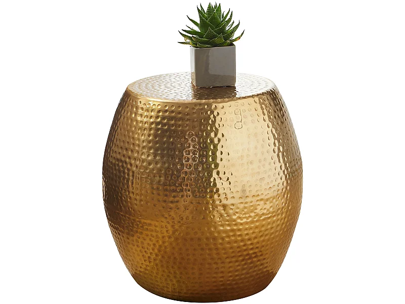 Table d'appoint Métal 42x42x42 cm Table Basse Design Bout de canapé Rond