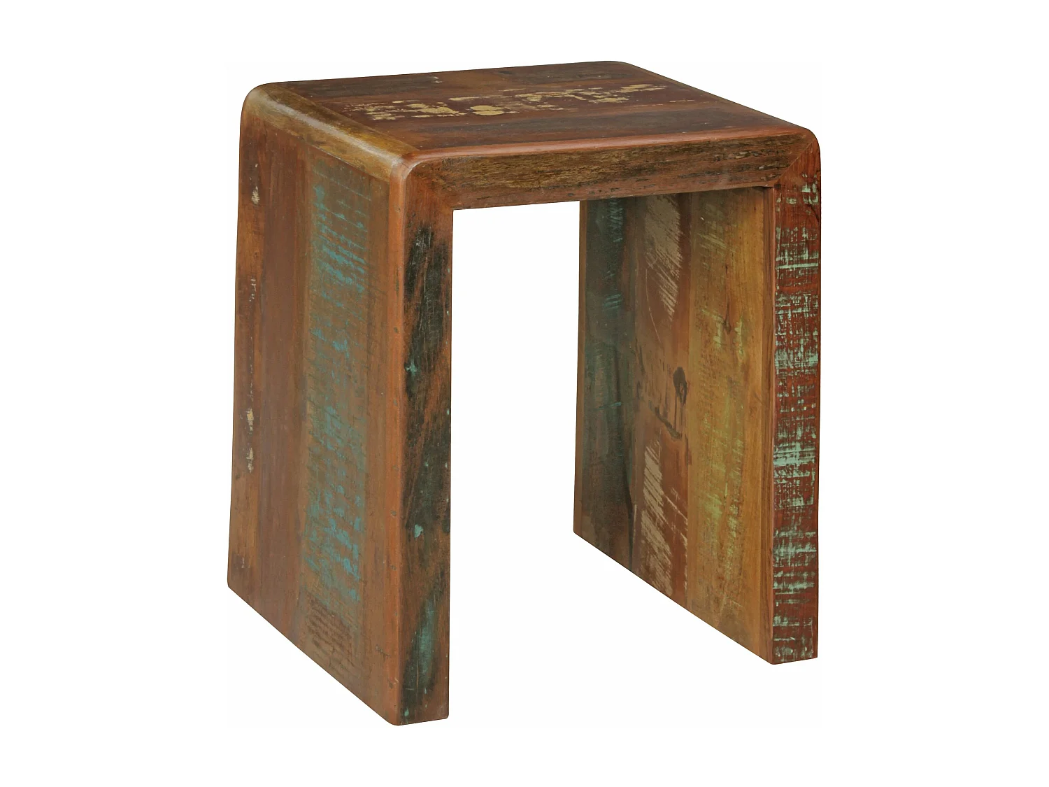 Table d'appoint Bois Massif 45x55x40cm Bout de canapé Table de téléphone