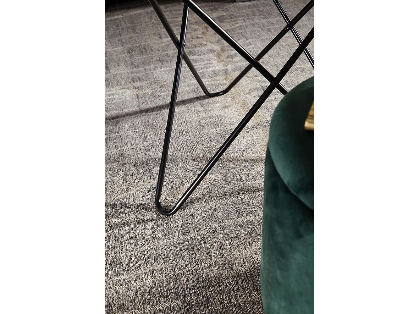 table d'appoint ronde Ø60 cm table de salon aspect béton gris