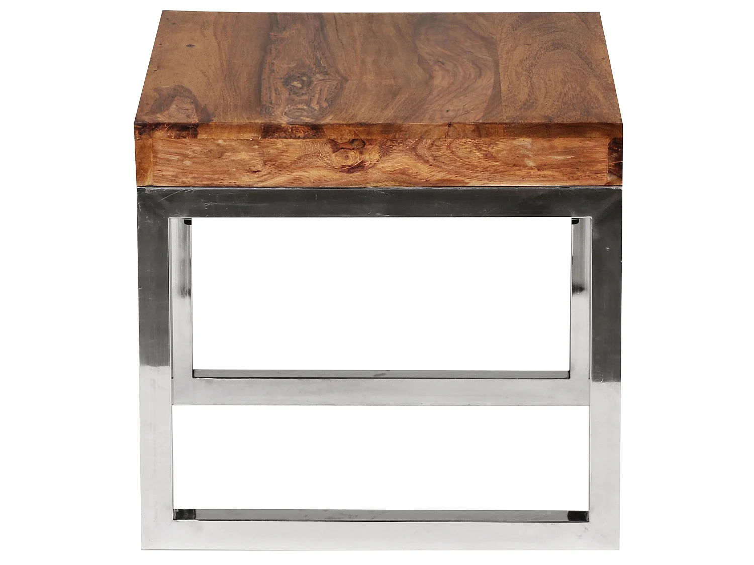 Table d'appoint Bois Massif 45x40x45cm Bout de canapé Table de Salon