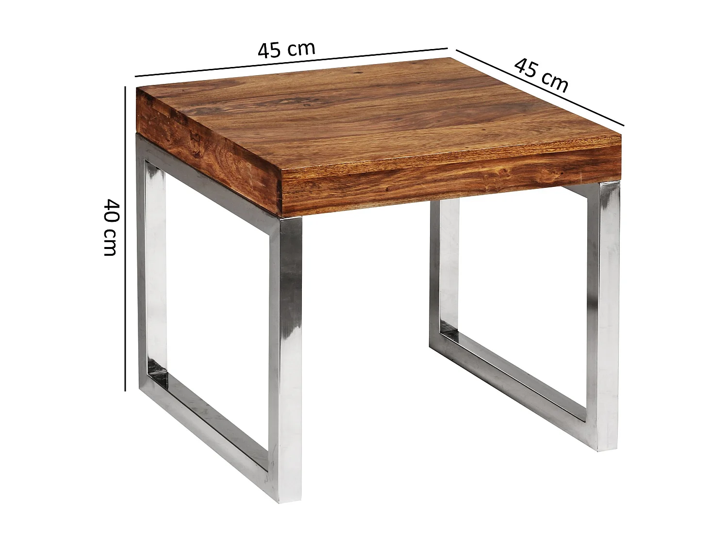 Beistelltisch 45 x 45 cm Massivholz Couchtisch Wohnzimmer Tisch neu