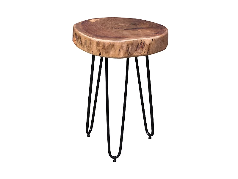 Massivholz Akazie Beistelltisch 35 x 35 cm Wohnzimmertisch Massiv Neu