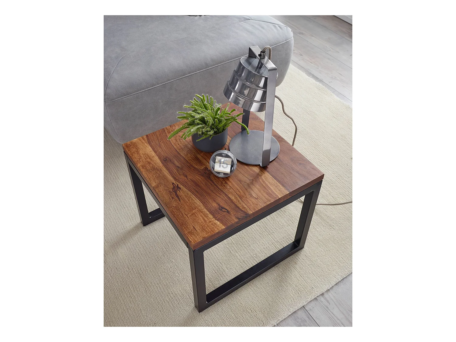 table d'appoint 45x40x45 cm table de salon en bois massif table de salon