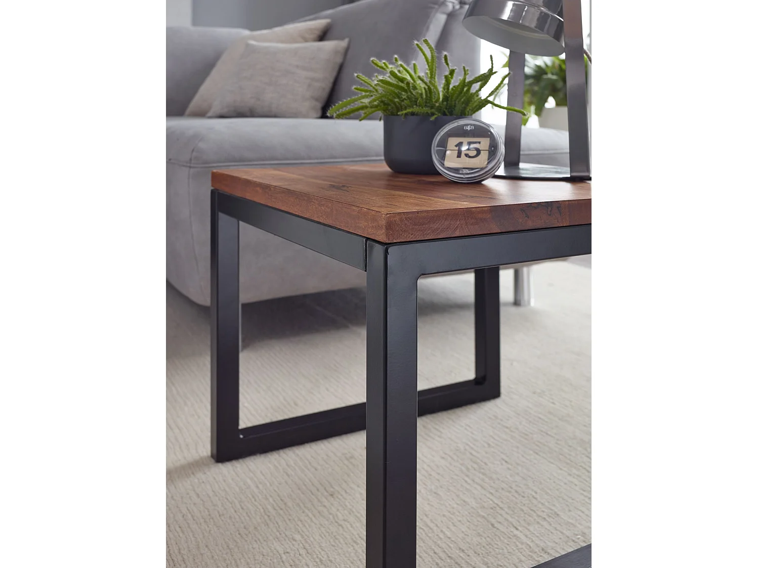 table d'appoint 45x40x45 cm table de salon en bois massif table de salon