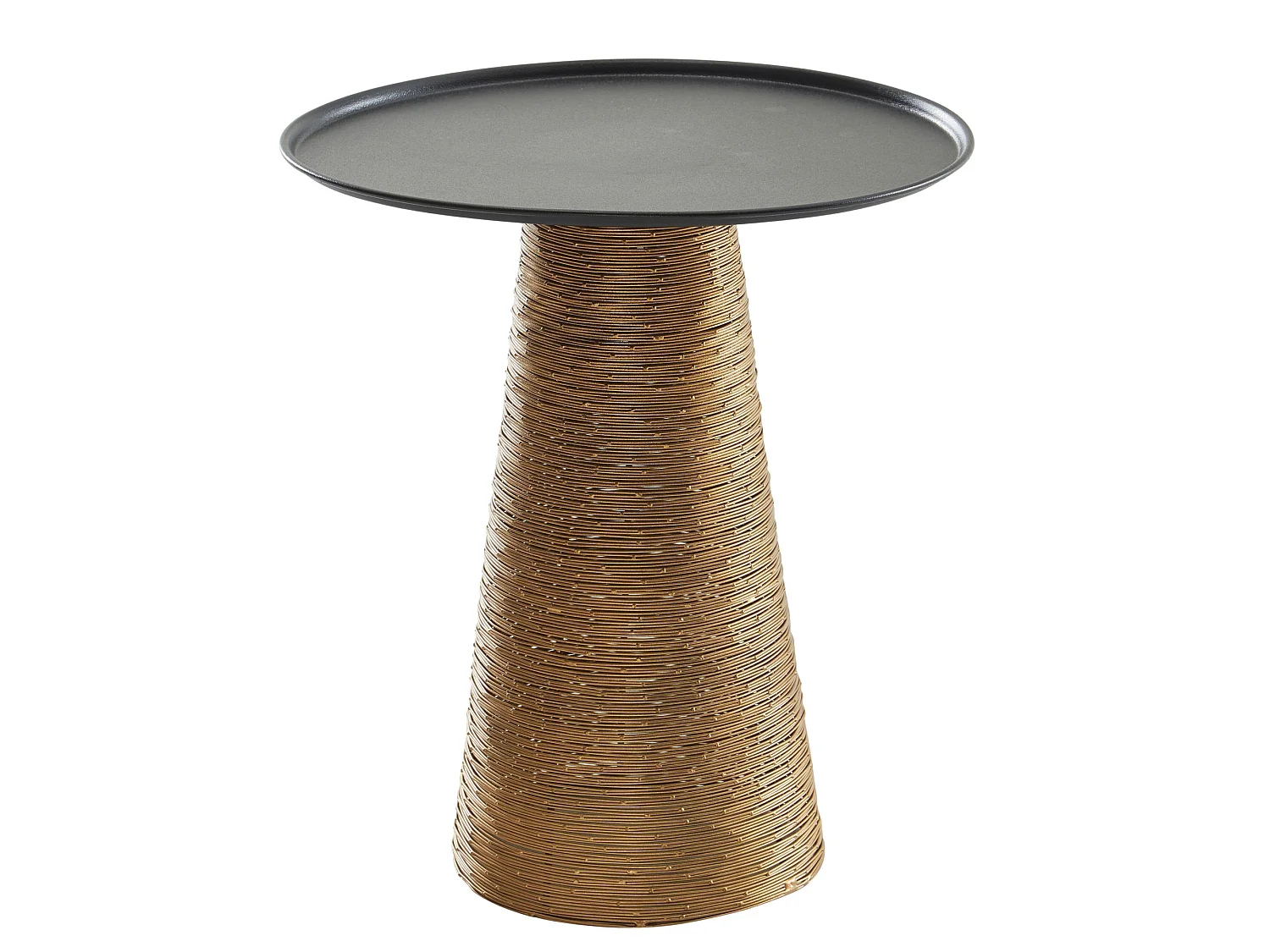 Beistelltisch  Sofatisch Metall Ø 40 cm Tisch Wohnzimmertisch Rund Gold