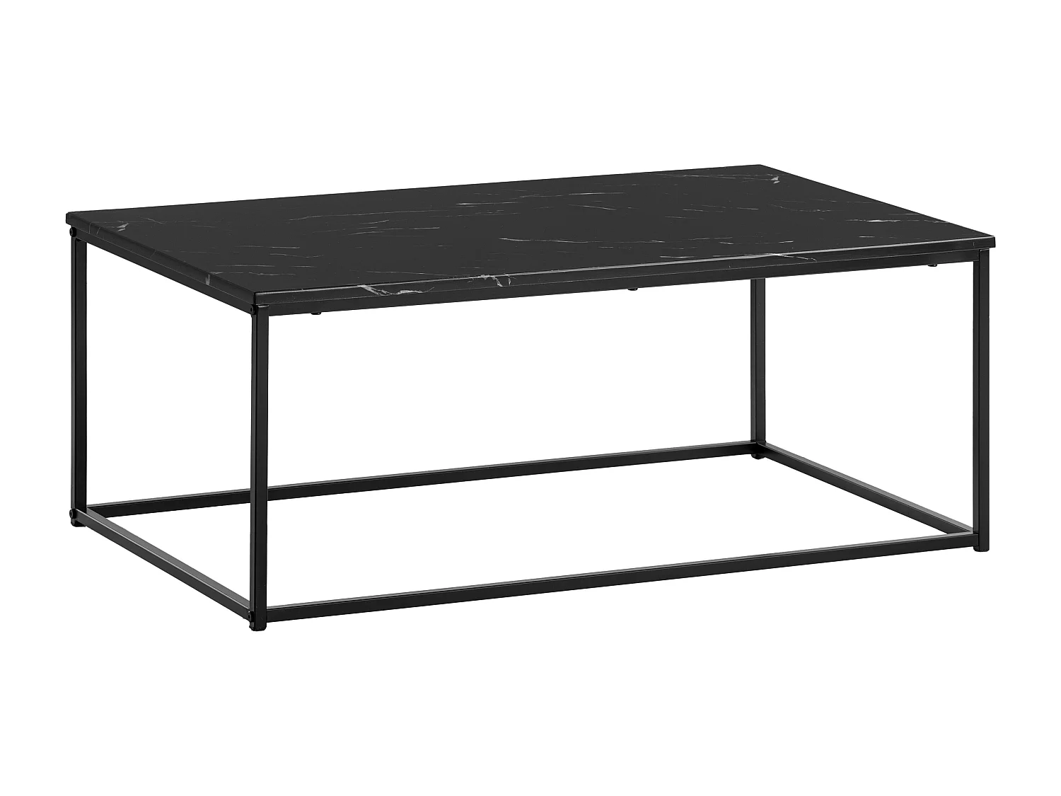 Couchtisch Sofatisch Marmor Optik 100x60x40 cm Wohnzimmertisch Tisch