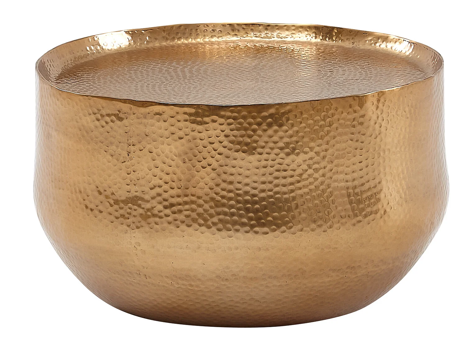 Table Basse de Salon 60x60x35 cm Table de Canapé Metal Orientale Ronde