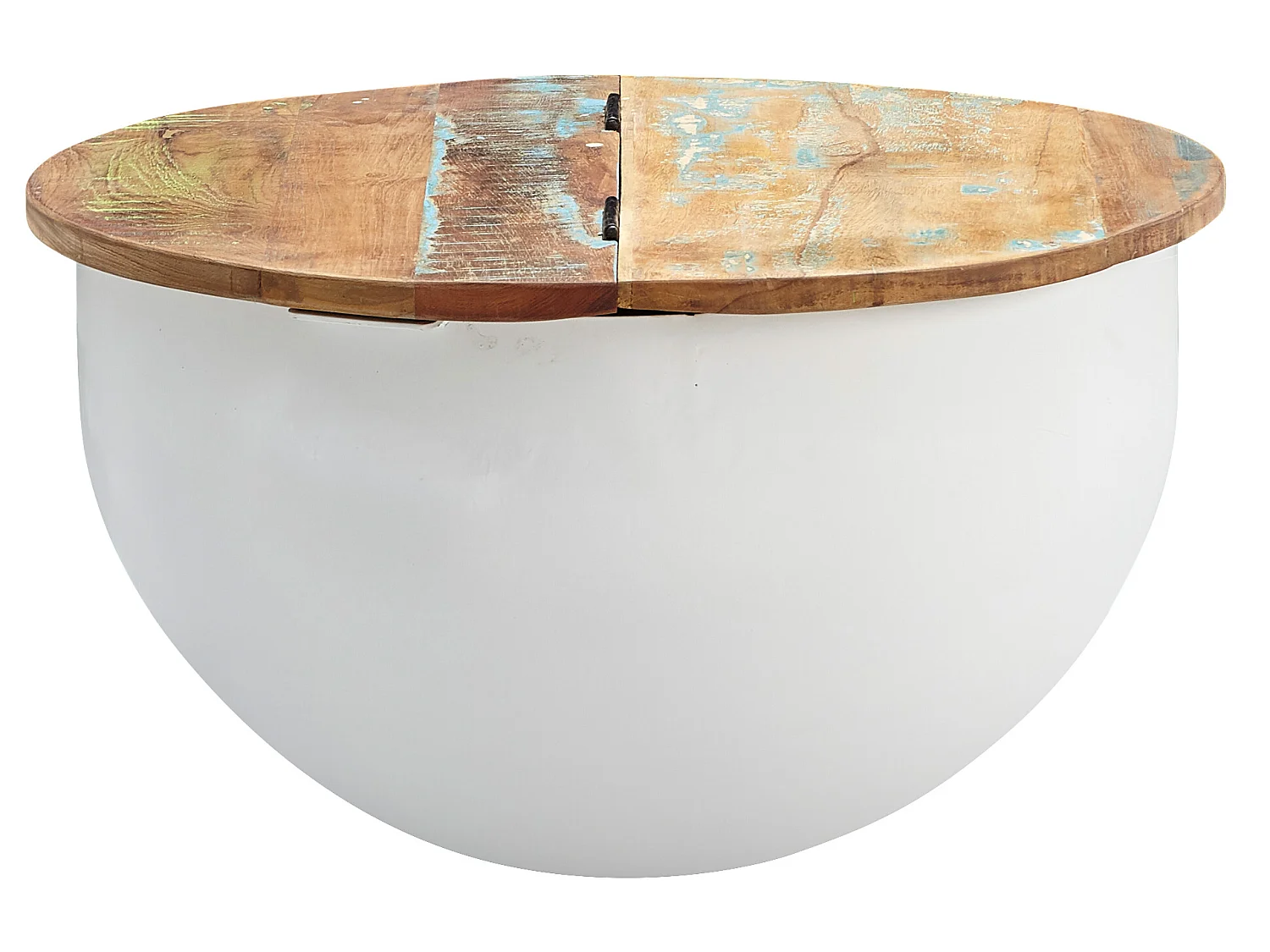 table basse bois massif Ø 60cm table de salon table basse ronde moderne