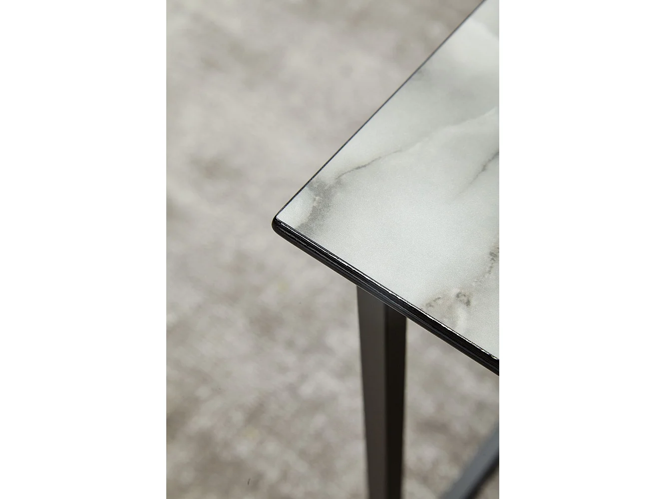 Table Basse de Salon Effet Marbré 80x38x80cm Table Canapé Moderne Carrée