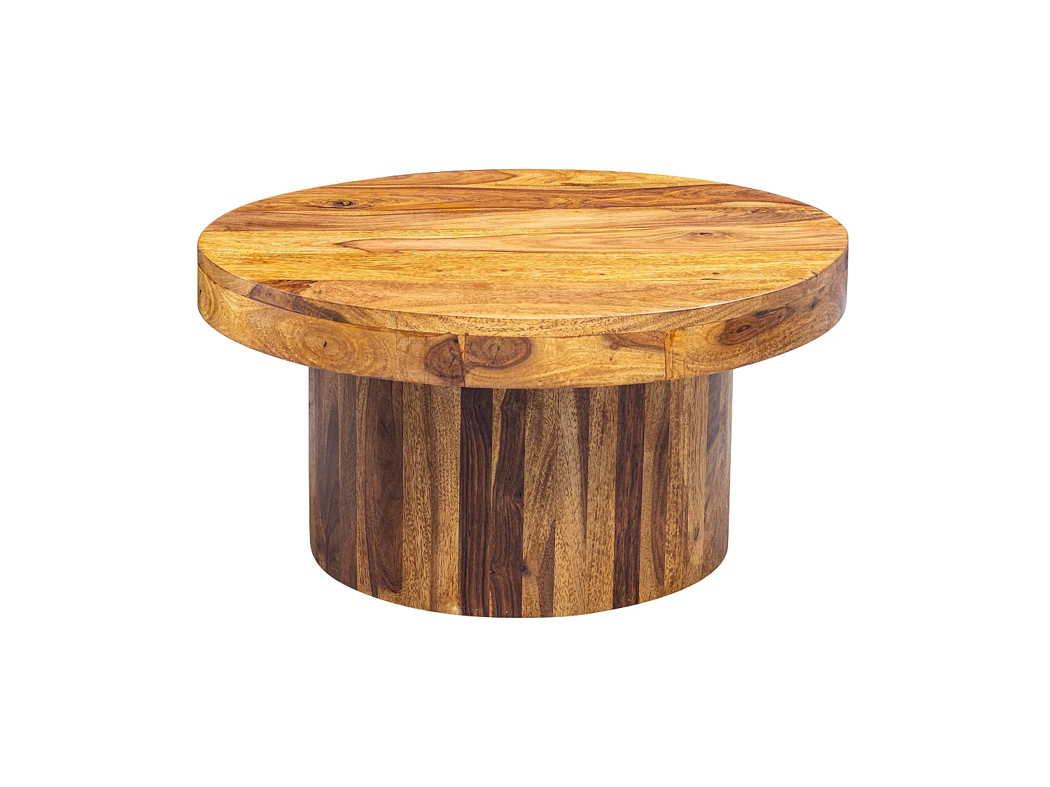 table basse bois massif 60 cm table de salon table basse table ronde marron
