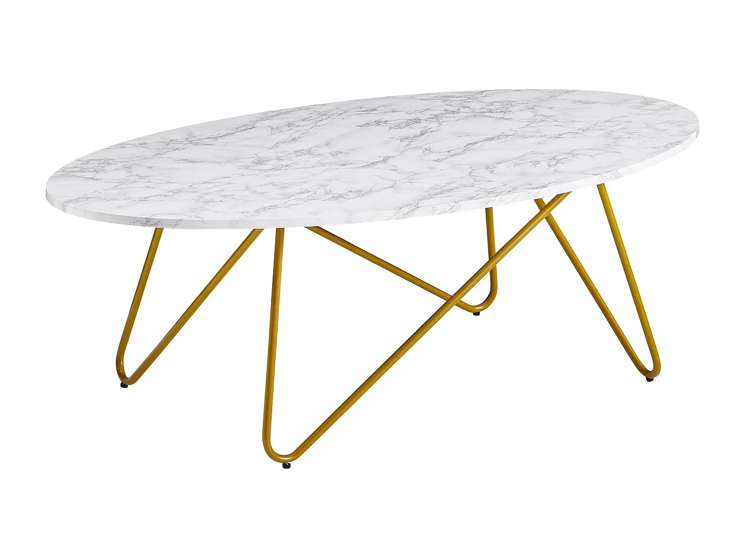 table basse aspect marbre blanc 120 cm table de salon table ovale table basse