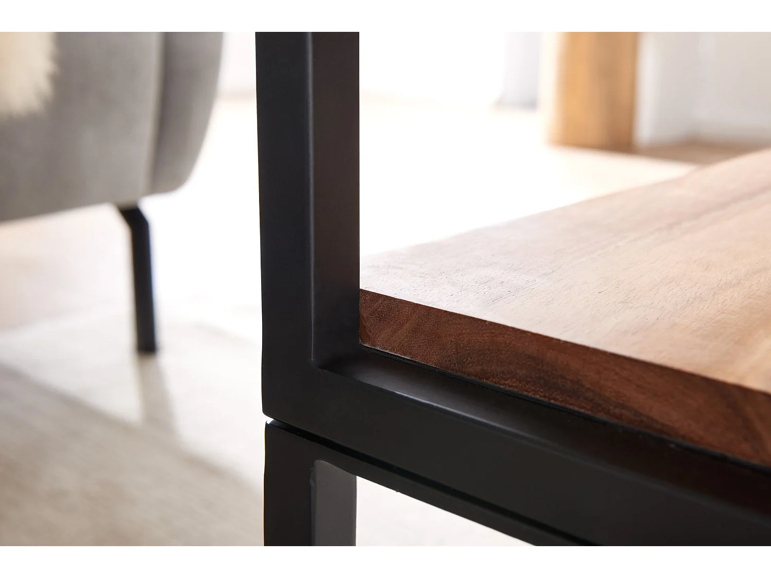 Couchtisch 100x60x45 cm Holz Massiv Wohnzimmertisch Modern Sofatisch