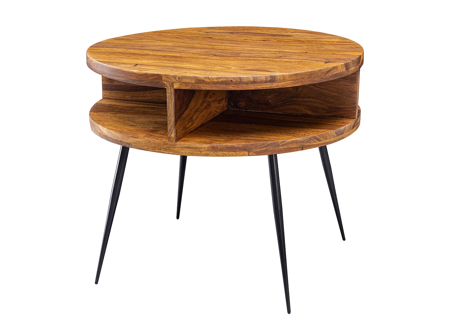 table basse bois massif 60 cm table de salon table basse table ronde étagère