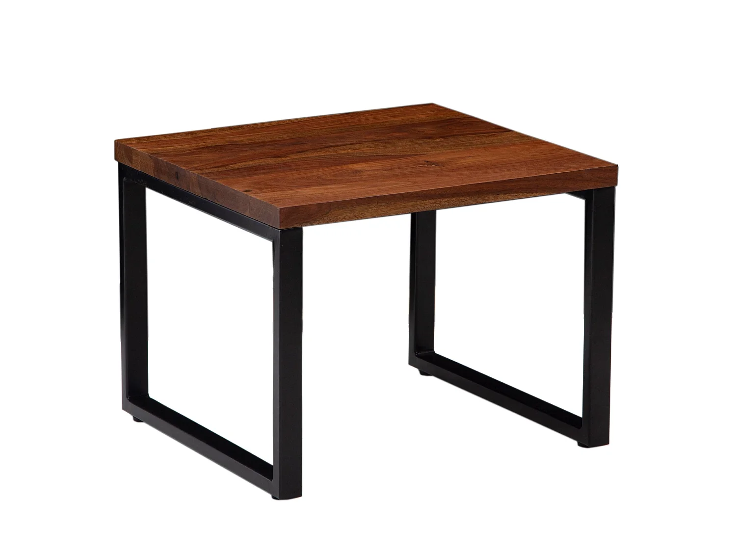 Table Basse Carrée Bois Massif 60x60x45cm Petite Table de Salon Moderne