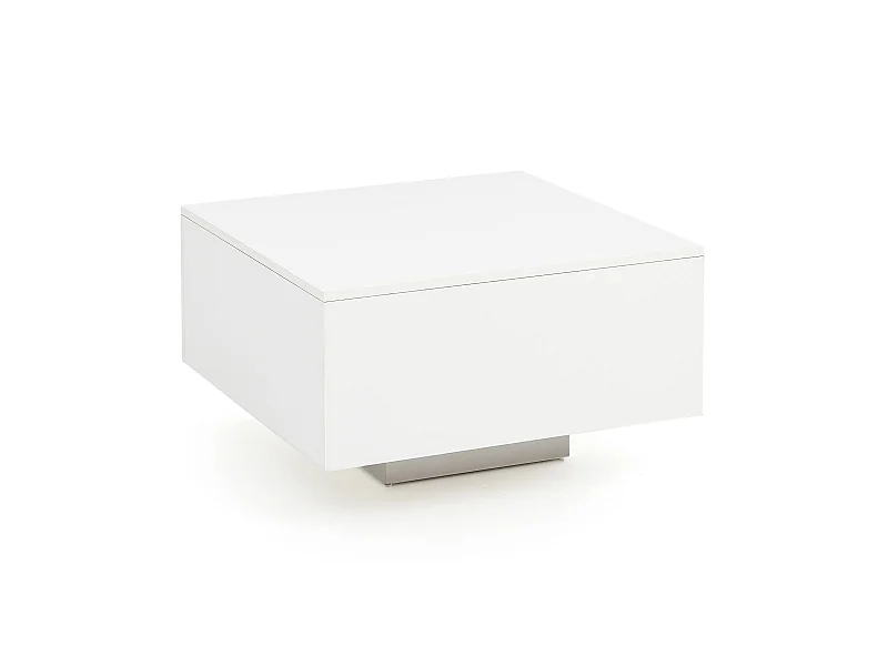 Couchtisch Weiß 60 x 60 cm Wohnzimmertisch Beistelltisch Quadratisch