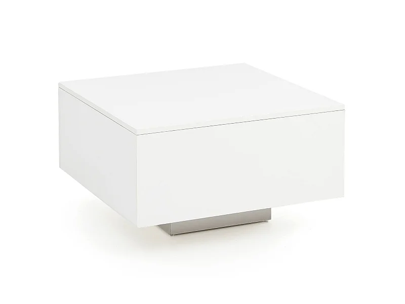 Couchtisch Weiß 60 x 60 cm Wohnzimmertisch Beistelltisch Quadratisch