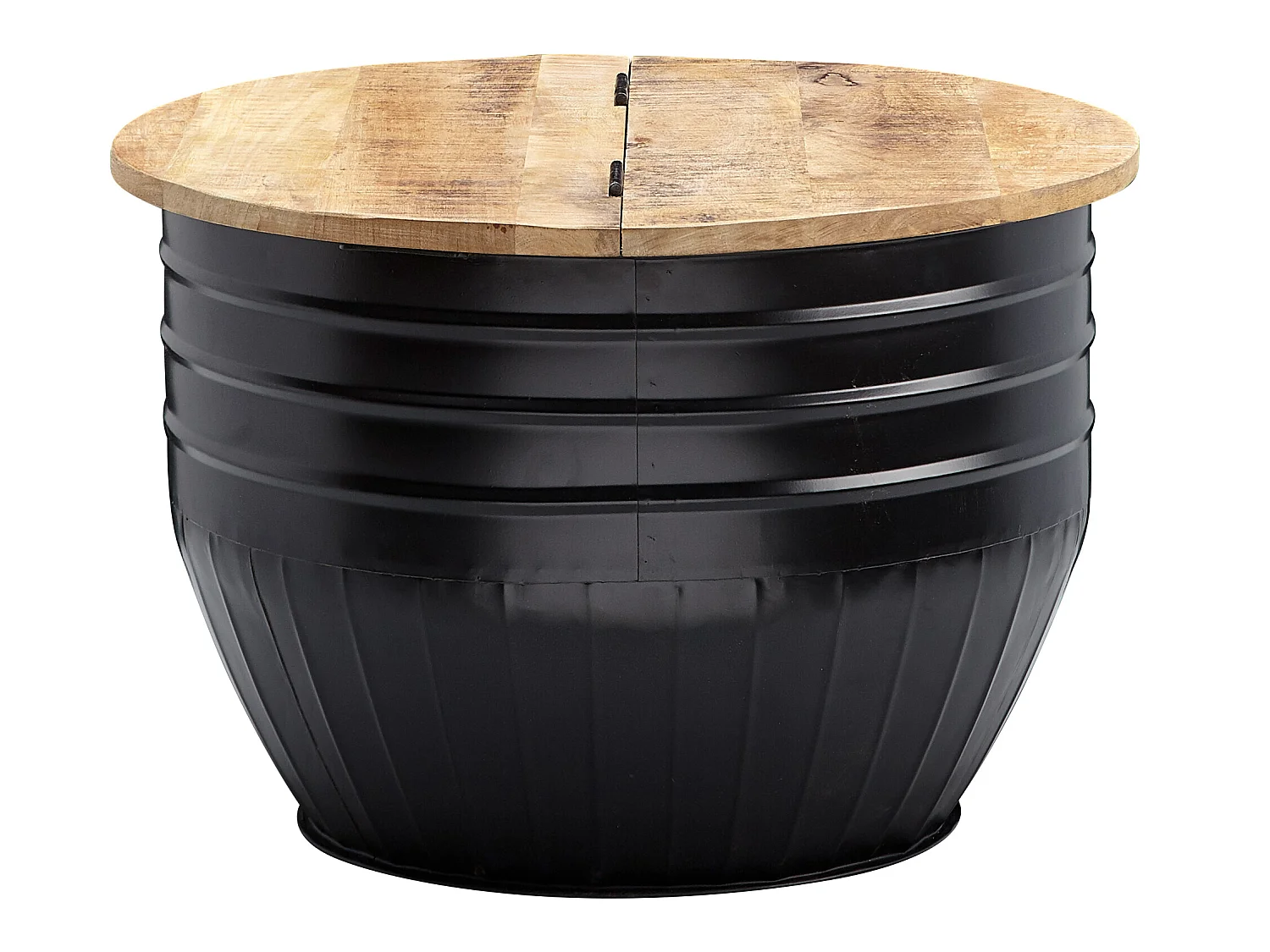 Table Basse Bois Massif 60x41x60 cm Table d'appoint Table de salon Rond