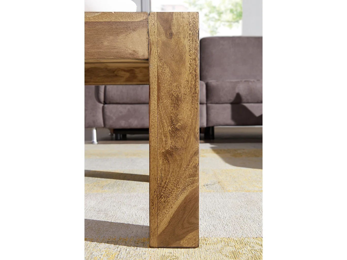 Table Basse Bois Massif 110x40x60 cm Table d'appoint Table de salon