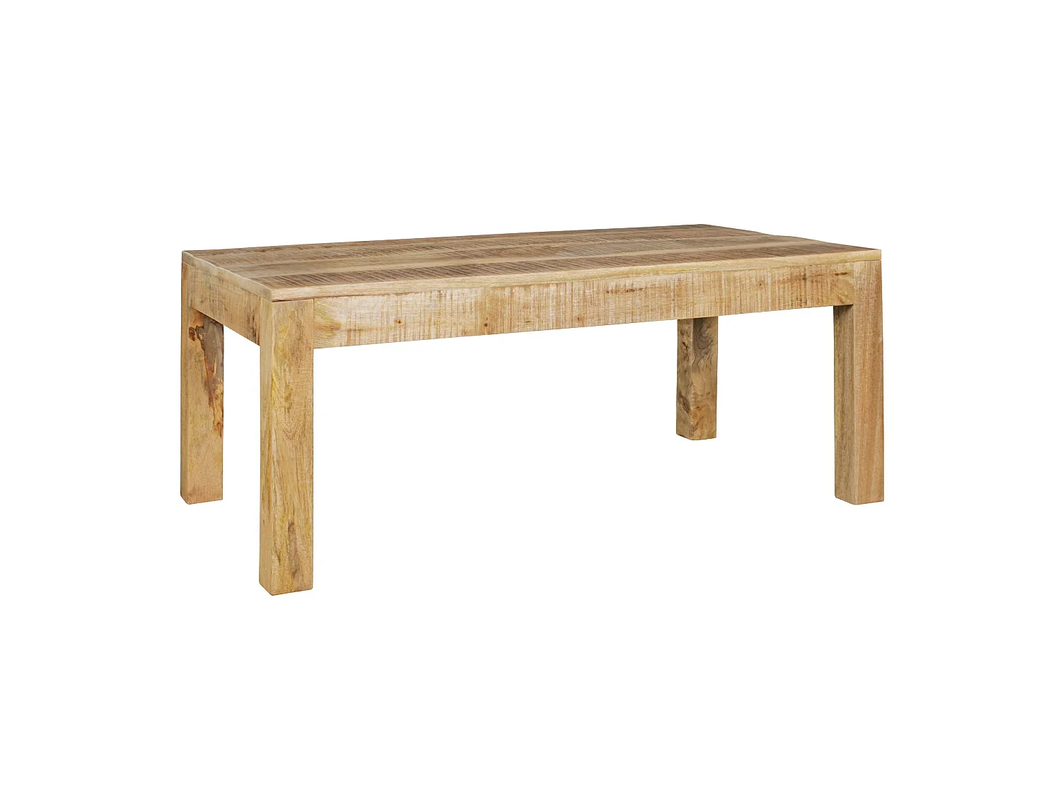 Table Basse Bois Massif 110x47x60cm Table en bois Table d'appoint Salon