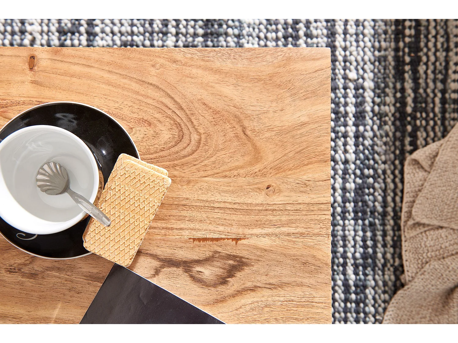 Couchtisch 60x60x41 cm Holz Massiv Wohnzimmertisch Modern Sofatisch