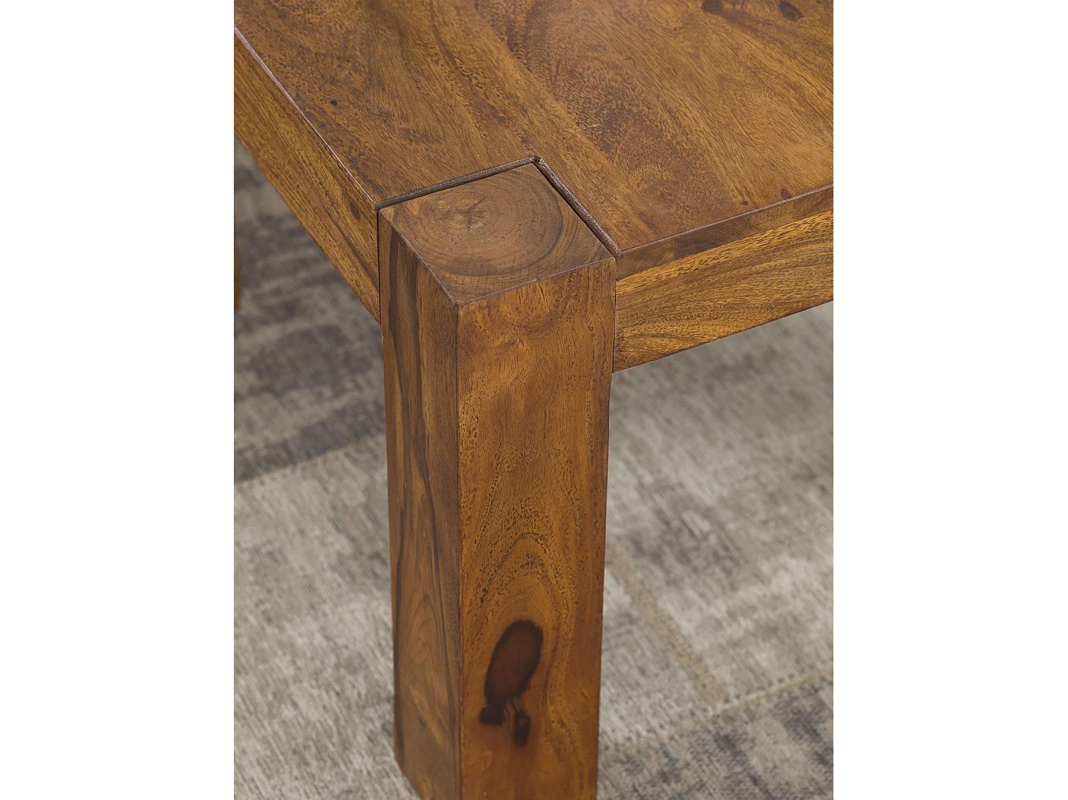 Table Basse Bois Massif 60x40x60cm Table d'appoint Table de salon Design