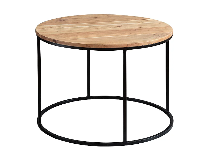 Couchtisch Massivholz 60x43x60 cm Wohnzimmertisch Sofatisch Rund Tisch