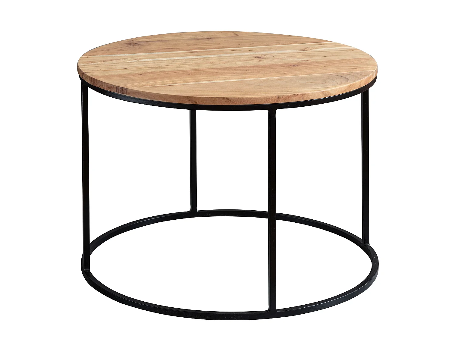 Couchtisch Massivholz 60x43x60 cm Wohnzimmertisch Sofatisch Rund Tisch