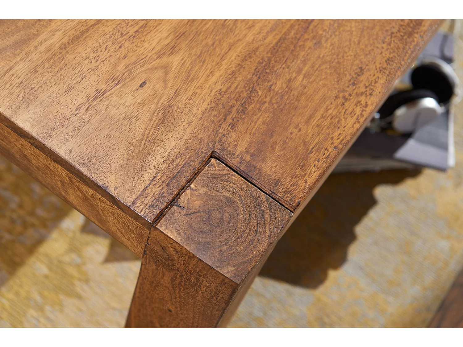 Table Basse Bois Massif 110x40x60 cm Table d'appoint Table de salon