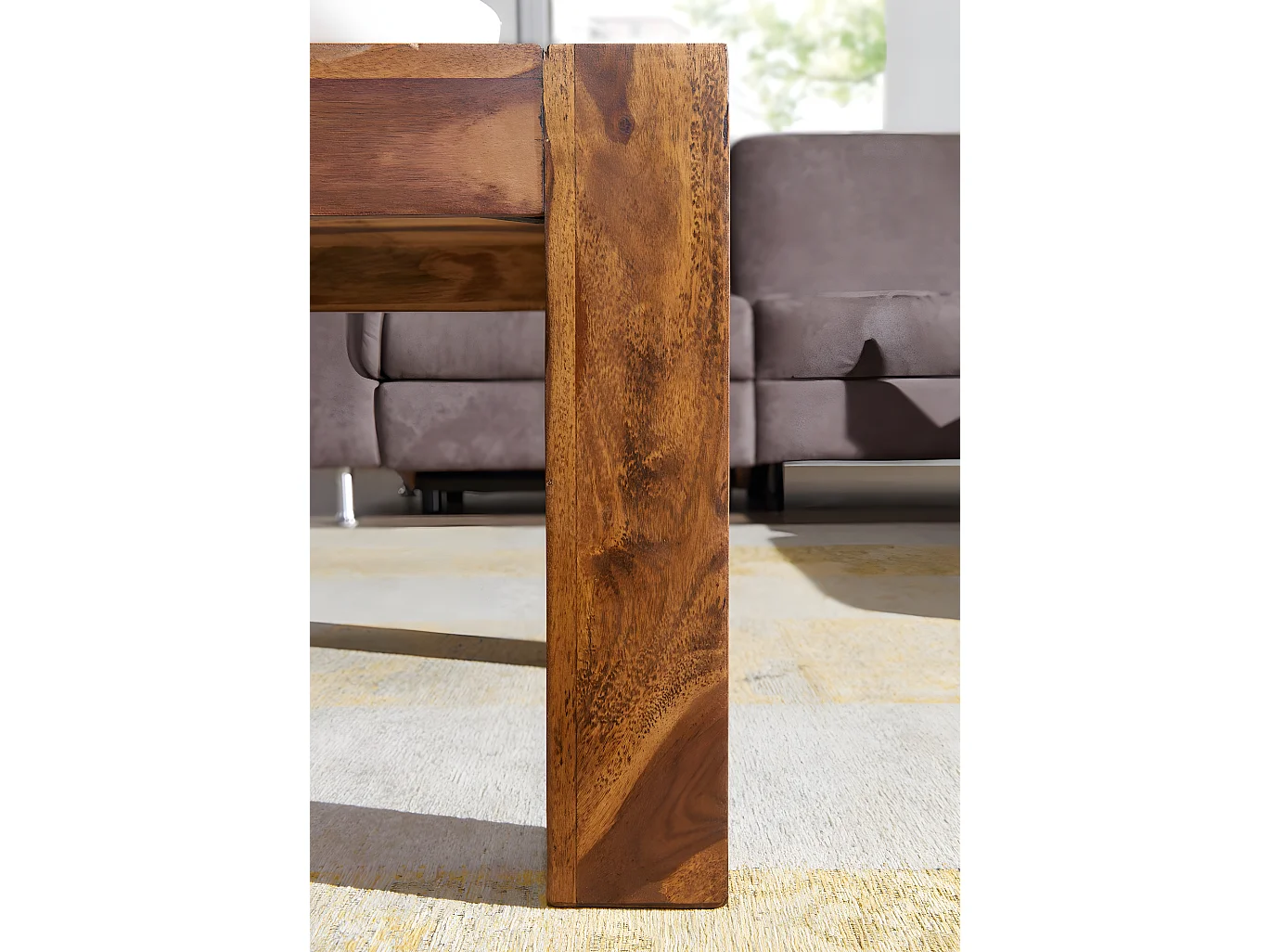 Table Basse Bois Massif 110x40x60 cm Table d'appoint Table de salon