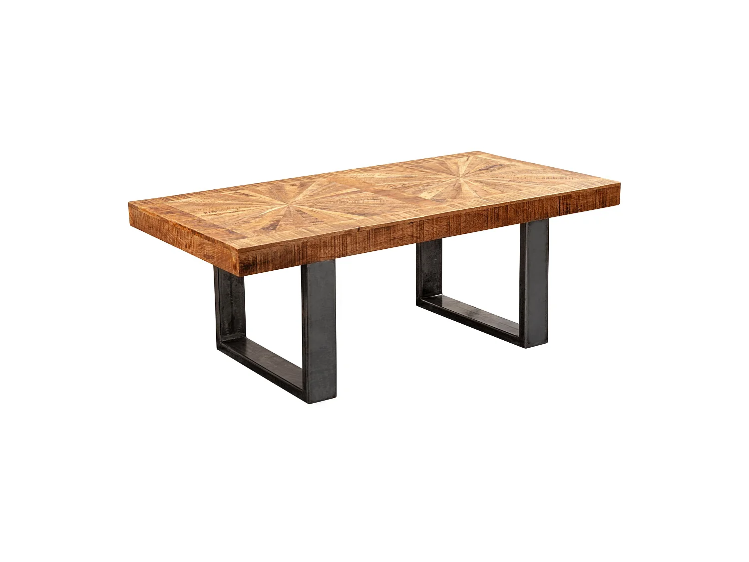 table basse Mango 105 cm table table de salon en bois massif Industrial
