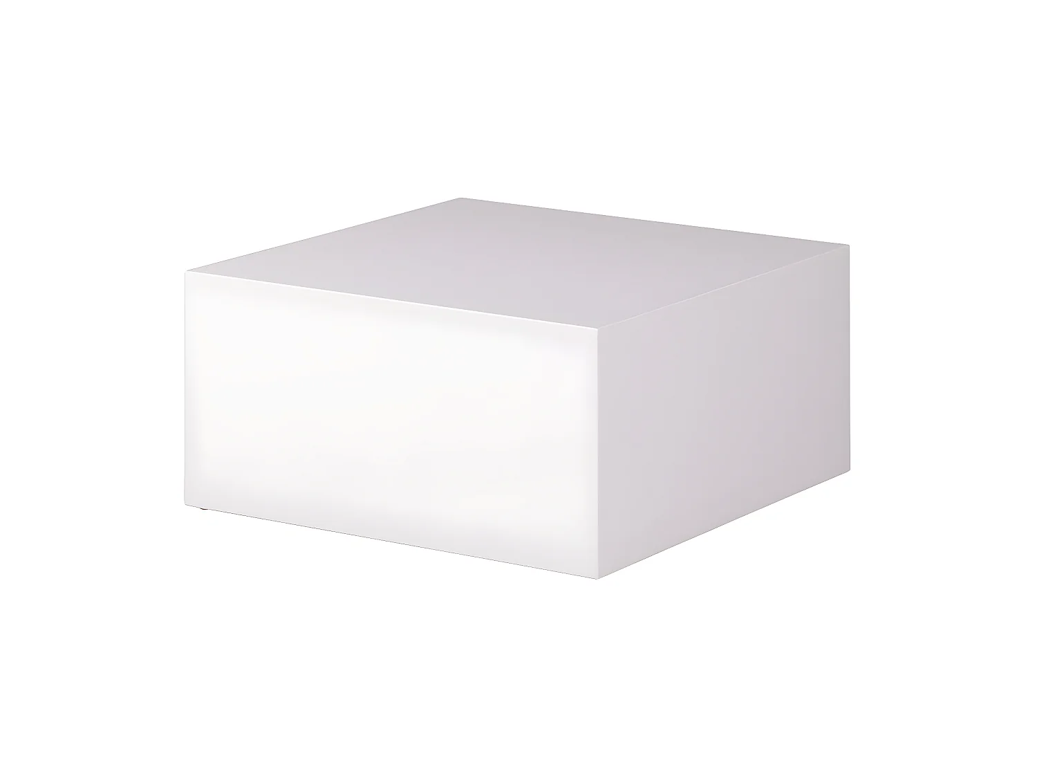 table basse monoblocs MDF table en bois blanc 60 cm carré de table à café