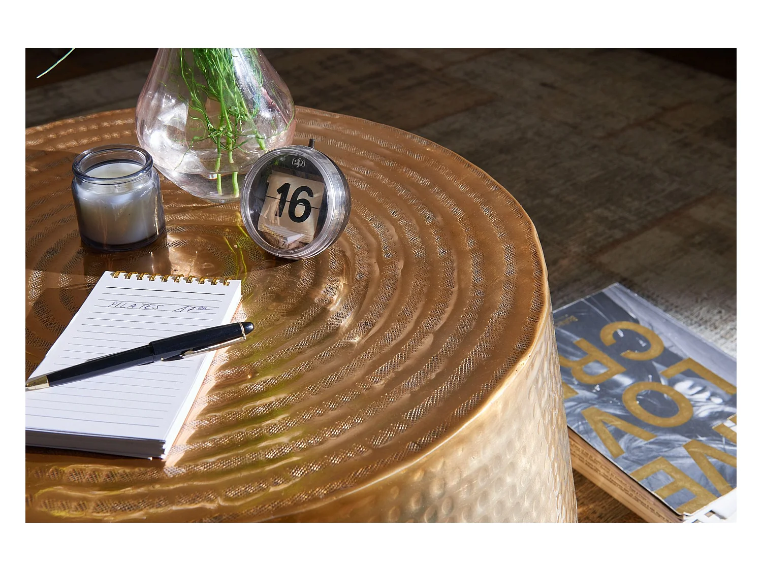 Table Basse Métal 60x36x60 cm Table d'appoint Design Bout de canapé Rond
