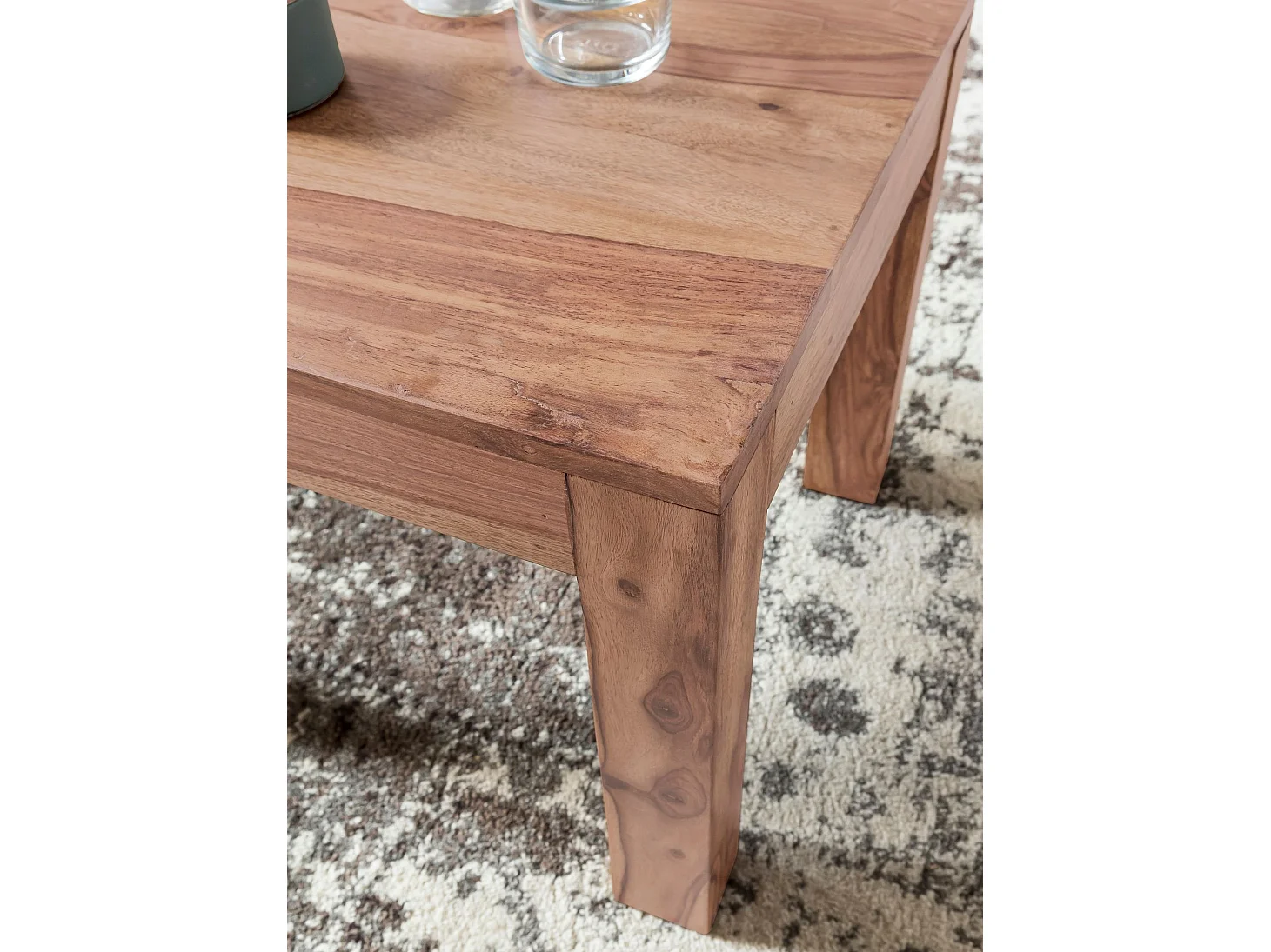 Couchtisch Massiv-Holz 45cm Wohnzimmertisch Landhaus Beistelltisch