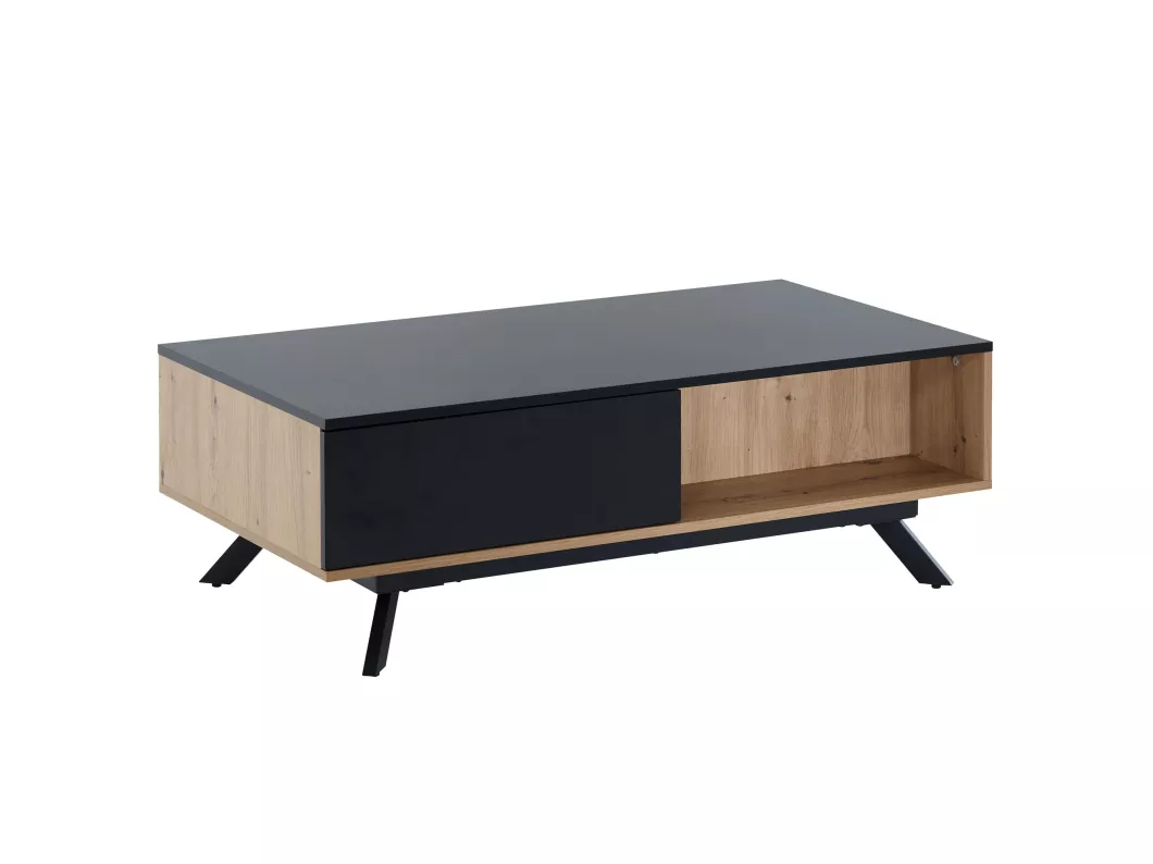 Kauf Unique Couchtisch Sofatisch 110x60x38 cm MDF Eiche Wohnzimmertisch Rechteckig