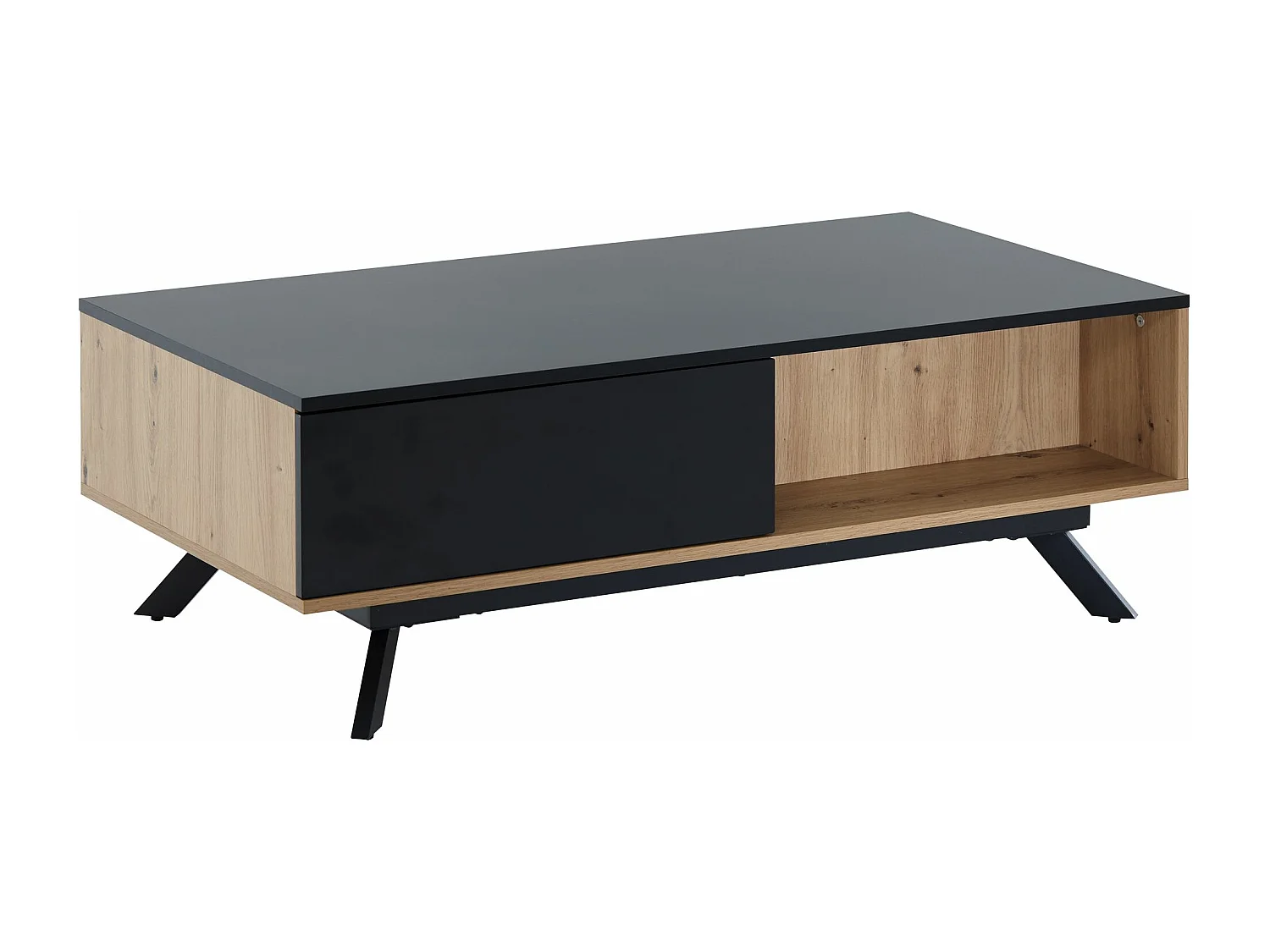 Couchtisch  Sofatisch 110x60x38 cm MDF Eiche Wohnzimmertisch Rechteckig