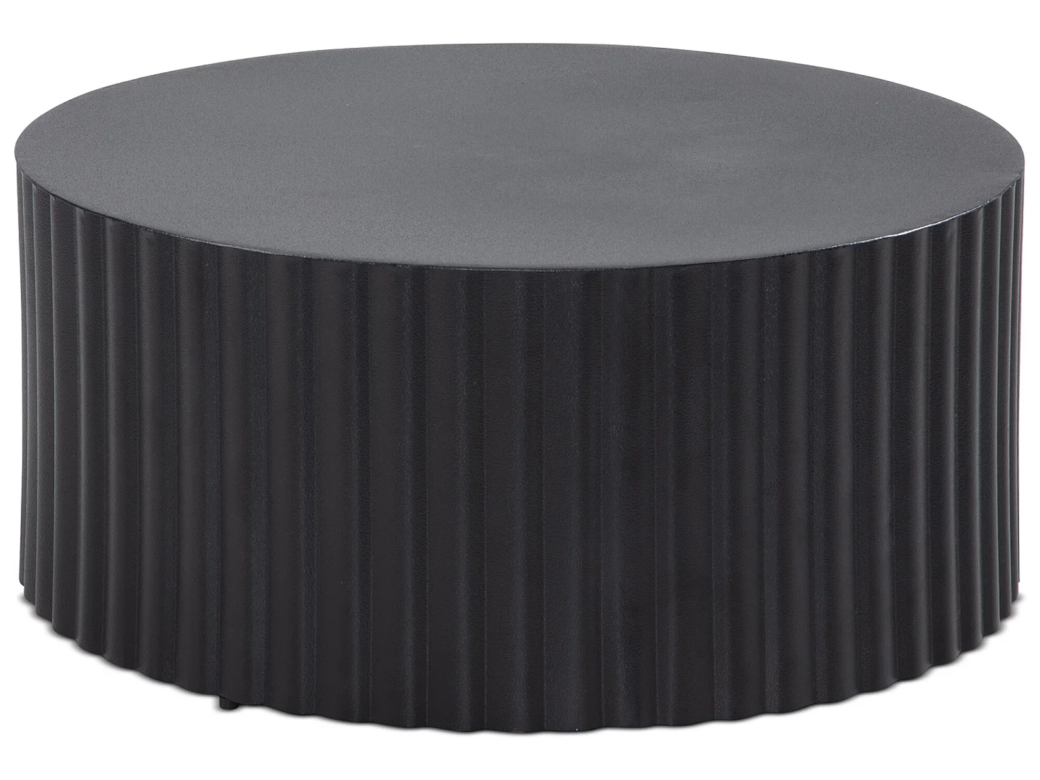 Couchtisch Sofatisch Metall Schwarz 67x67x31 cm Wohnzimmertisch Rund