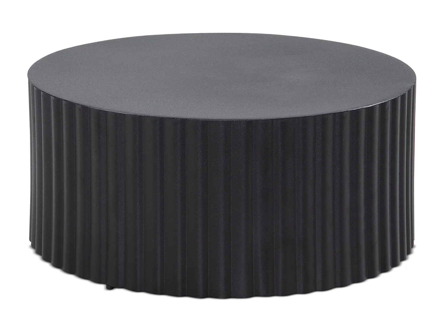 Couchtisch Sofatisch Metall Schwarz 67x67x31 cm Wohnzimmertisch Rund