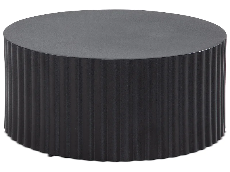 Couchtisch Sofatisch Metall Schwarz 67x67x31 cm Wohnzimmertisch Rund