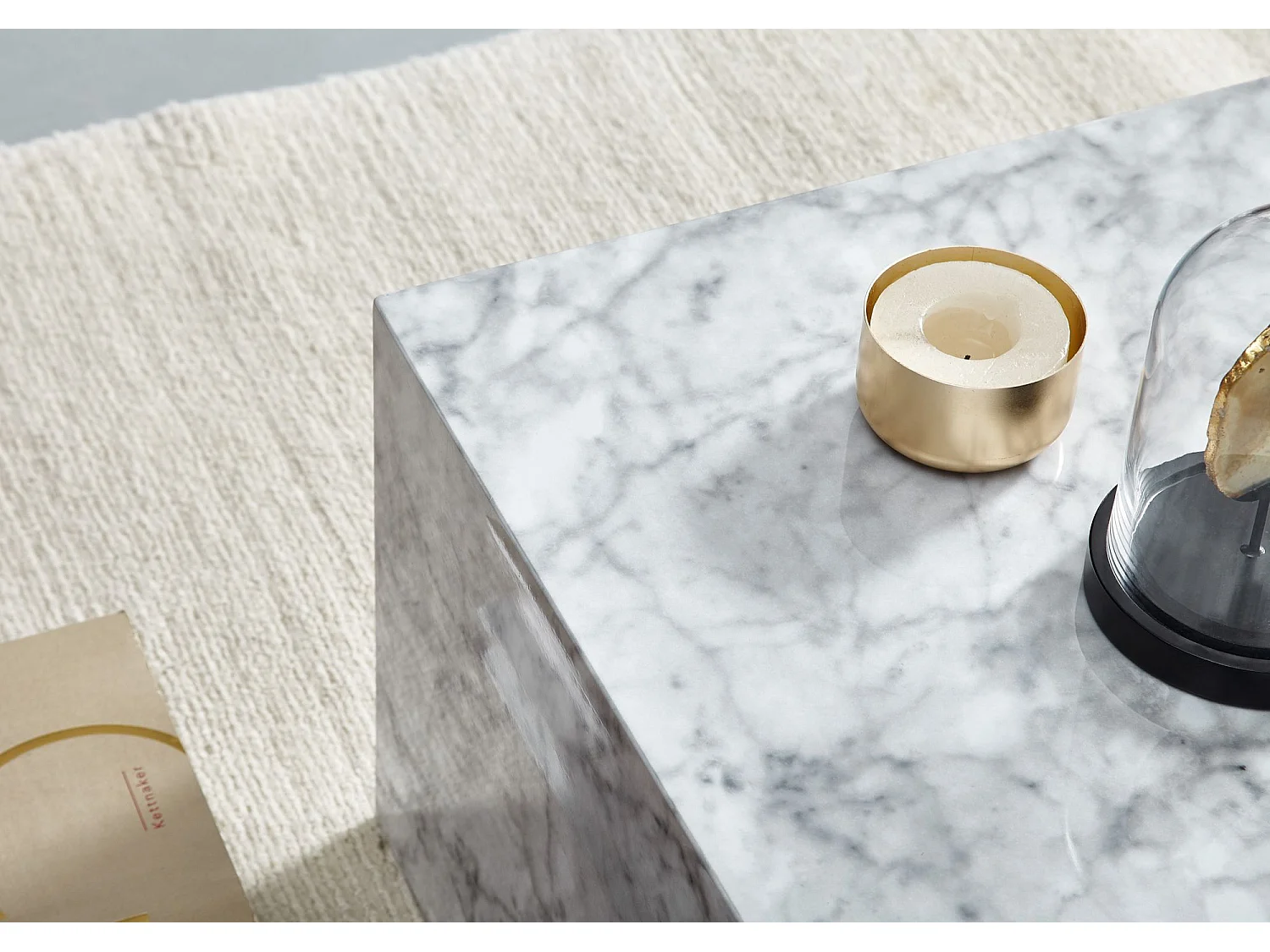 table basse 100cm MDF aspect marbre table de salon table basse moderne