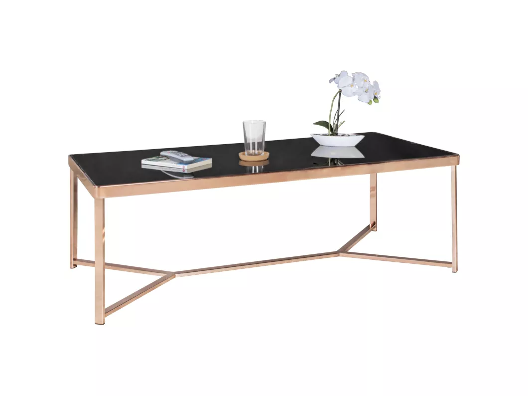 Kauf Unique Couchtisch SV52423 120x60cm Tisch Metall/Glas Wohnzimmertisch Glastisch