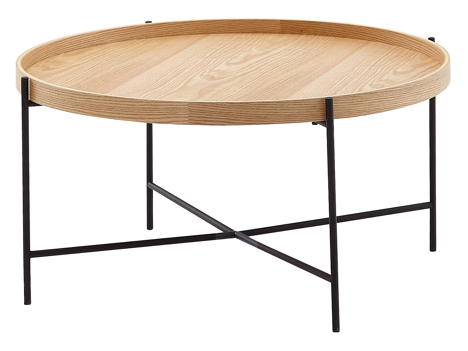 Table basse 78x78x40 cm vivant autour de la table en métal bois table de salle