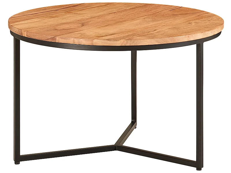 Couchtisch Massivholz 60x60x38 cm Wohnzimmertisch Sofatisch Rund Tisch