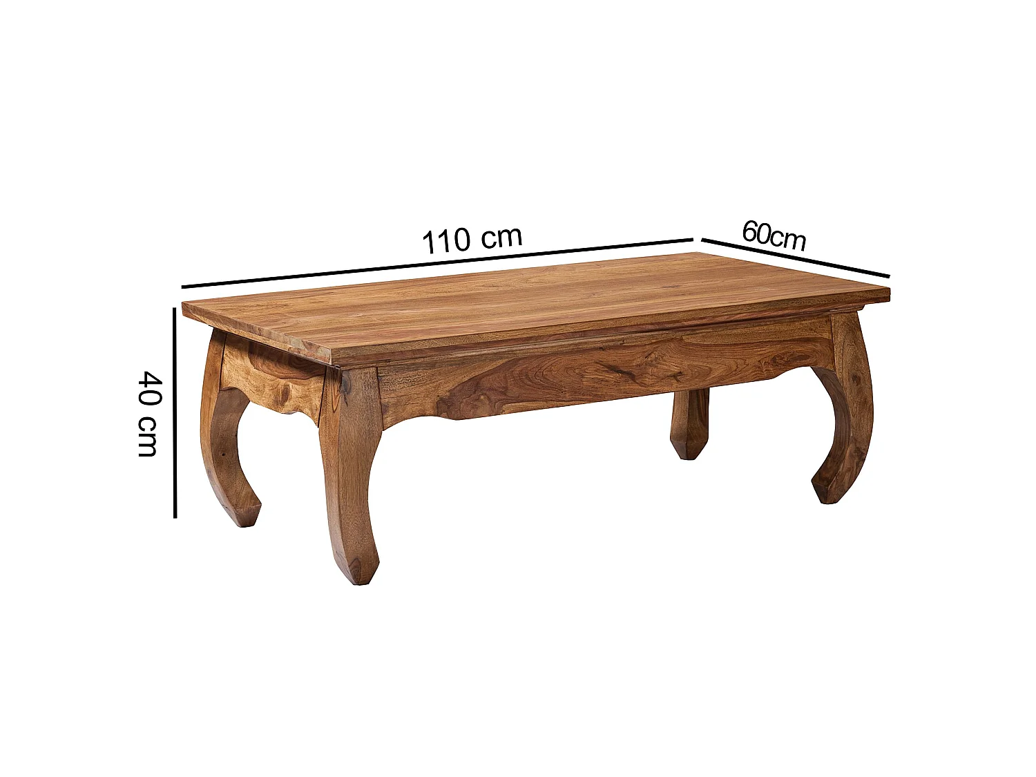 Massiv-Holz Couchtisch Wohnzimmertisch Beistelltisch Landhaus Sofatisch