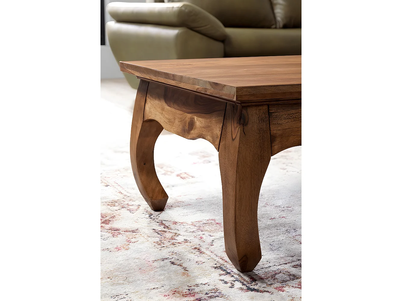 Massiv-Holz Couchtisch Wohnzimmertisch Beistelltisch Landhaus Sofatisch