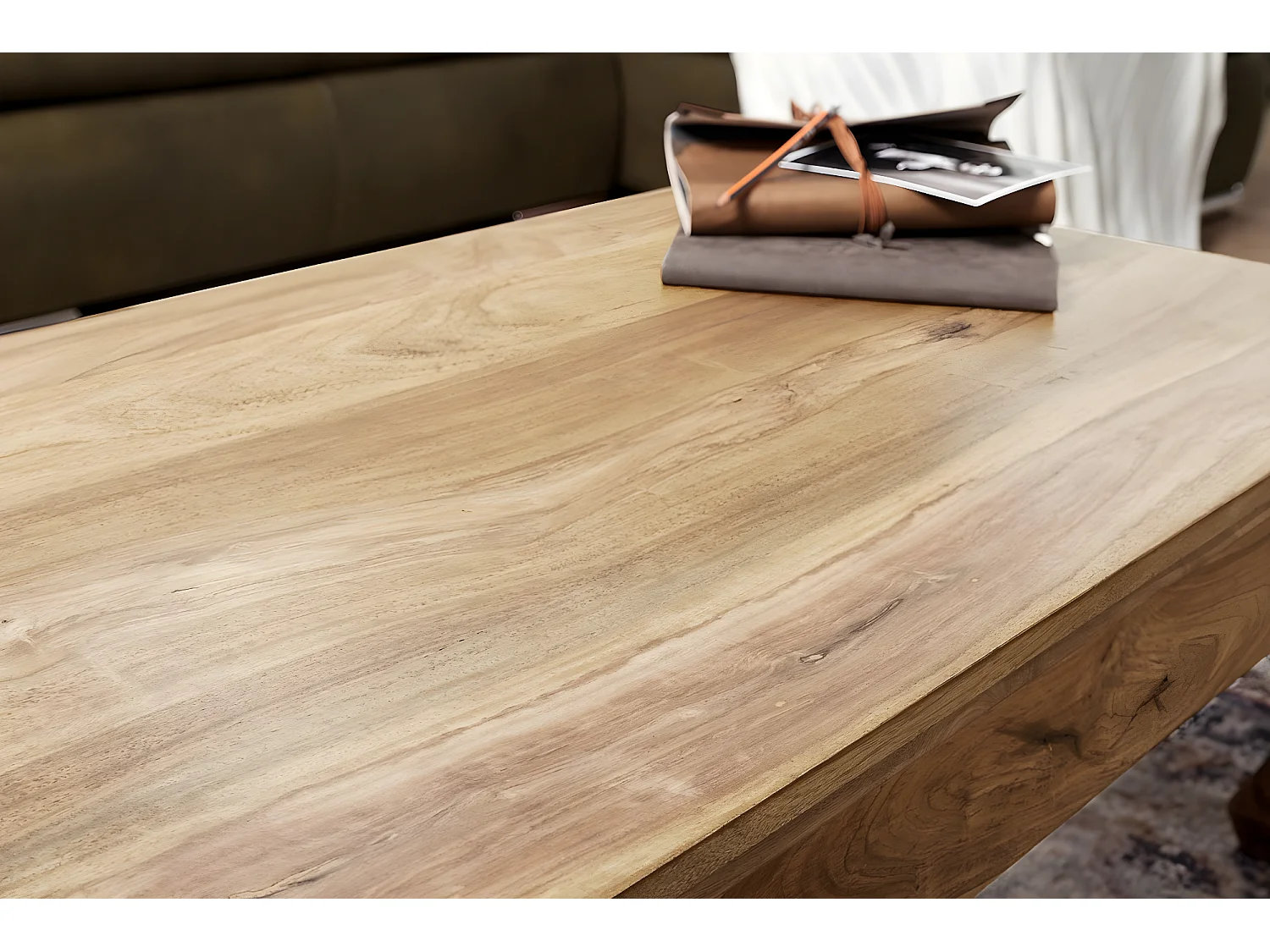 Massiv-Holz Couchtisch Wohnzimmertisch Beistelltisch Landhaus Sofatisch