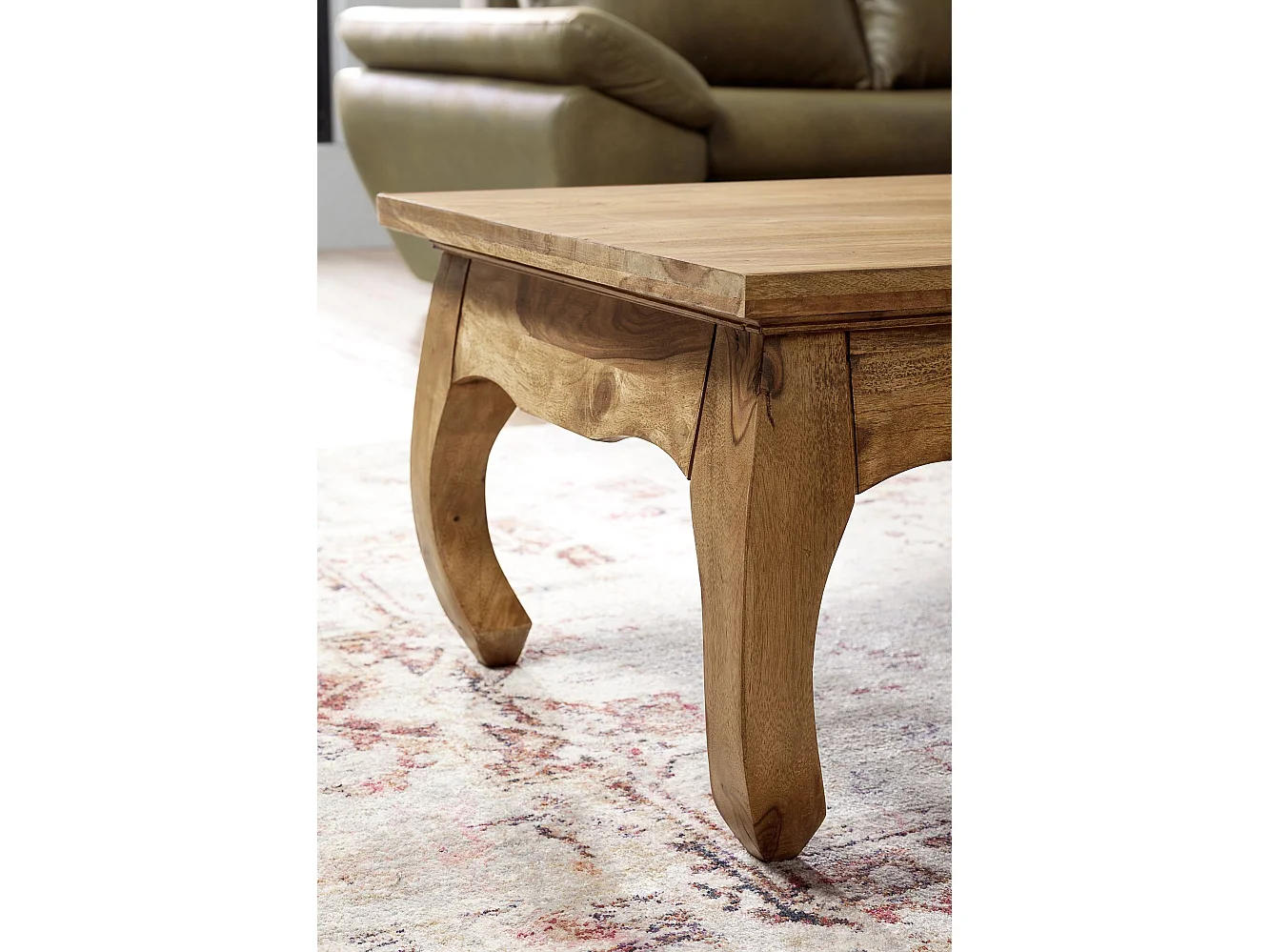 Table Basse Bois Massif 110x40x60cm Table d'appoint Table de salon