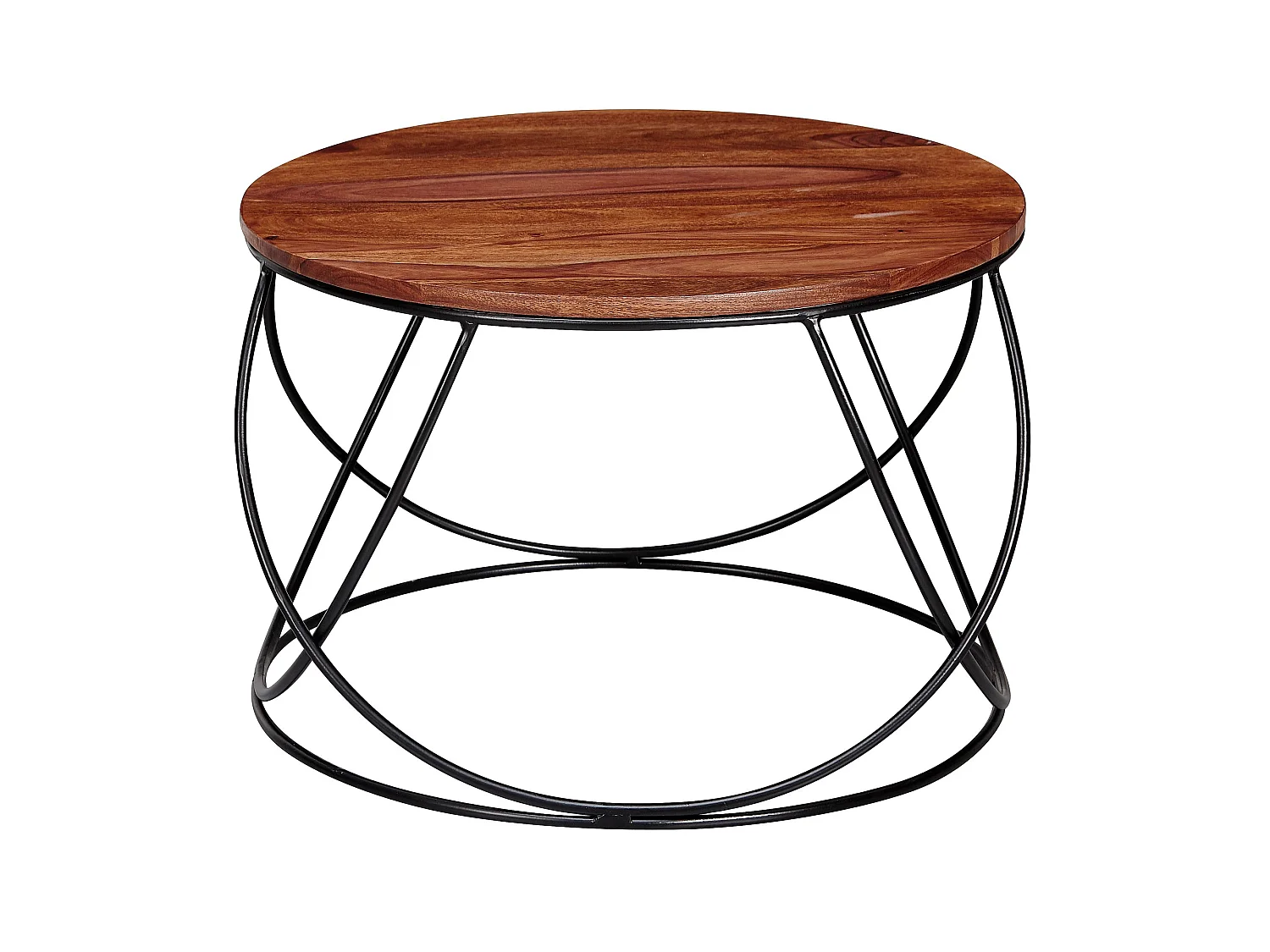 Couchtisch Massivholz 60 cm Wohnzimmertisch Sofatisch Rund Tisch Holz