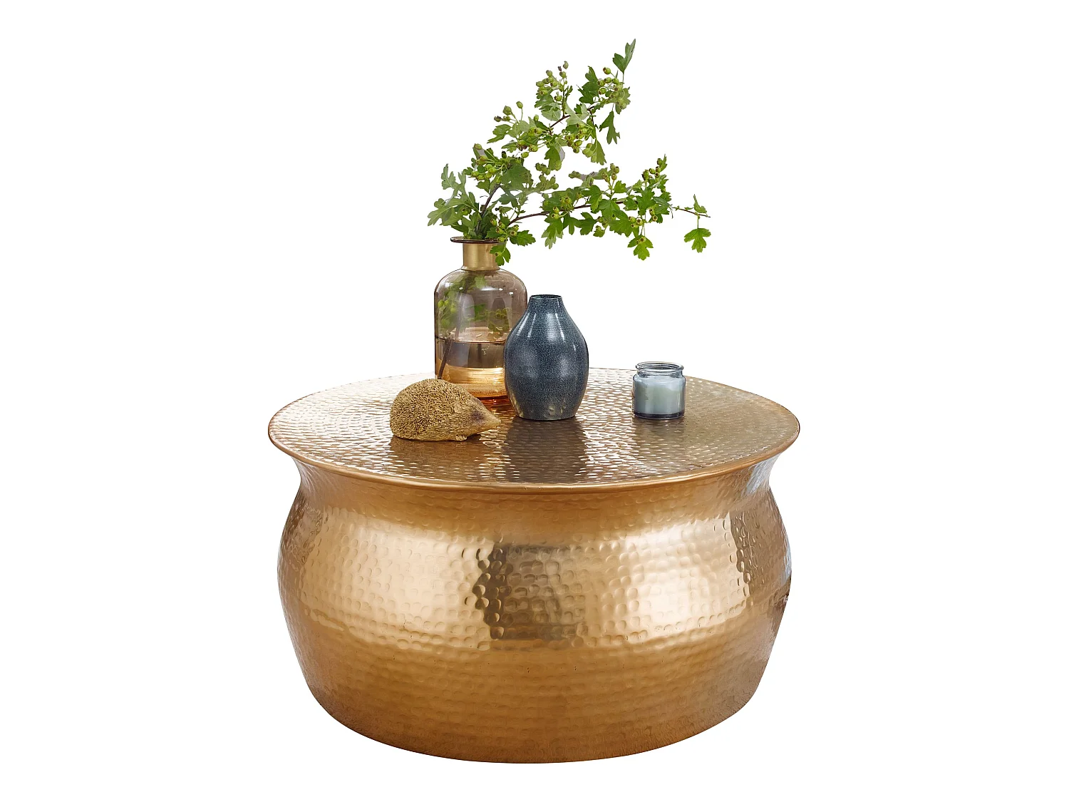 Table Basse Métal 60x30,5x60 cm Table d'appoint Design Bout de canapé