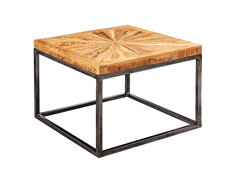 table basse en bois massif 55x55 cm table de salon table moderne table de canapé