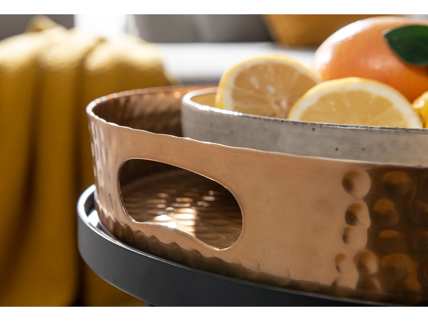 Table d'appoint Lot de 2 Table Basse de Salon Metal Orientale Aluminium